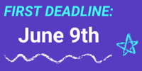 First deadline: June 9
